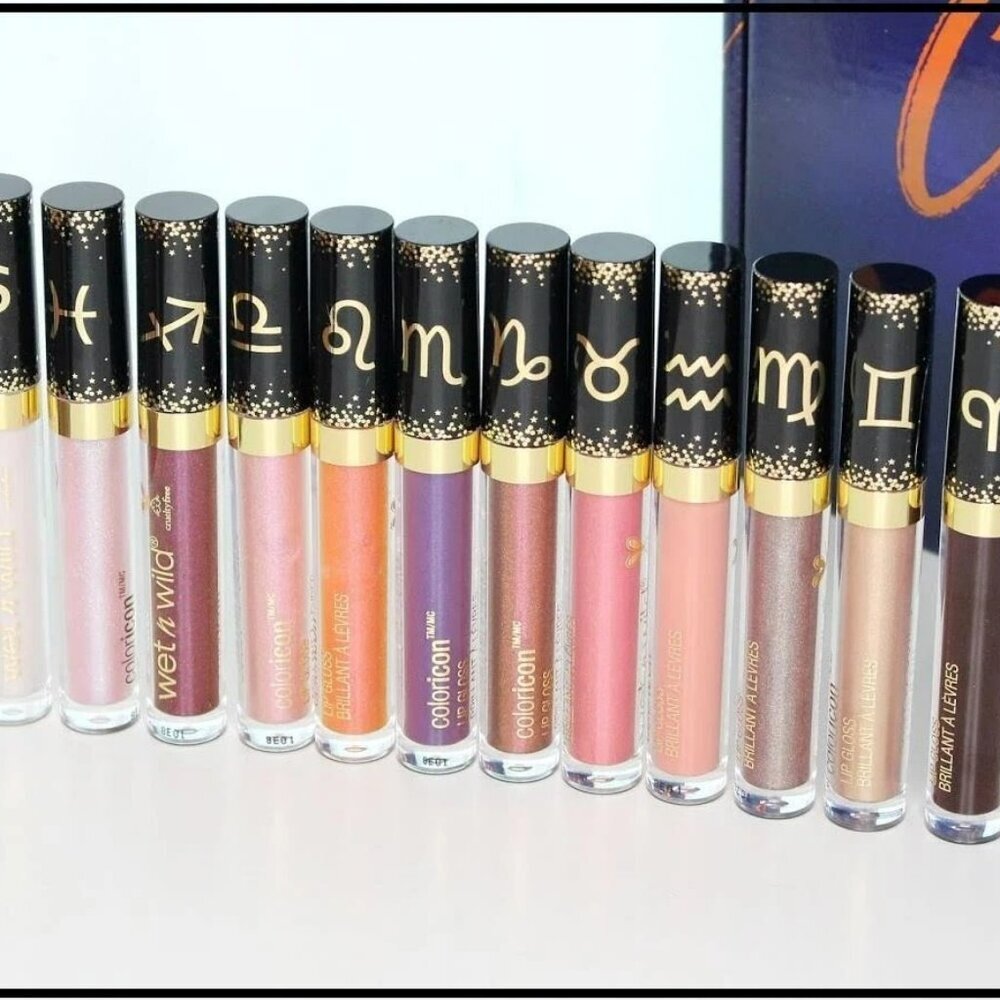 Wet N Wild Cosmic Coloricon Shimmer Lip Gloss LEO 0.12oz Zodiac Collection NEW